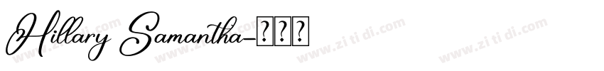 Hillary Samantha字体转换